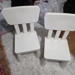 Ikea Kids Plastic Chairs