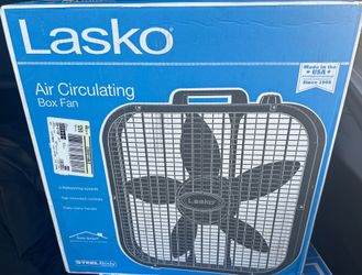 NEW IN BOX Decor Colors 20 in. 3 Speed Box Fan for Home in Black with Save Smart Technology, 1800 CFM and Carry Handle(BLACK or WHITE)