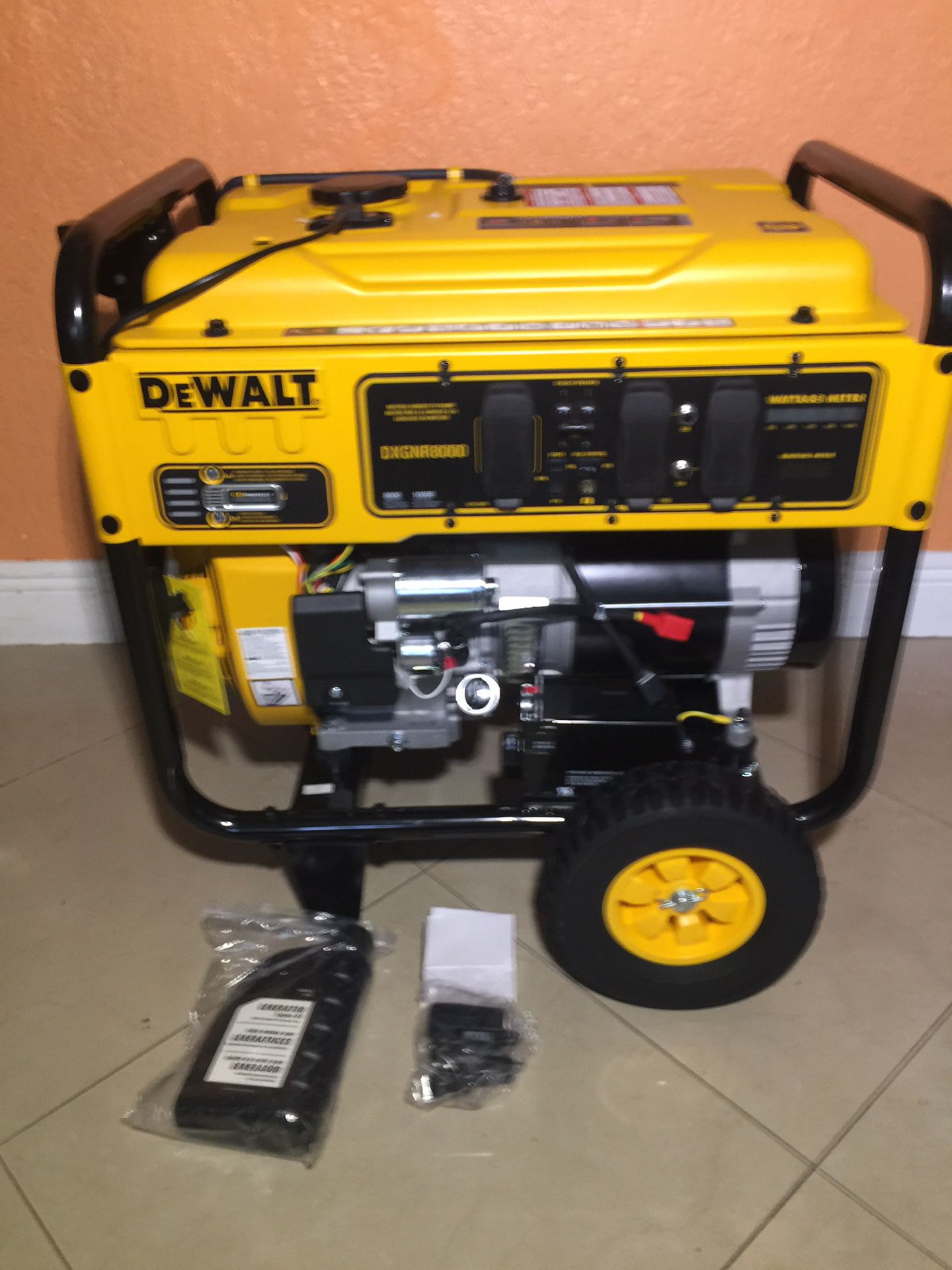 Brand new dewalt generator 8,000 watts DXGNR8000 manual and electric start