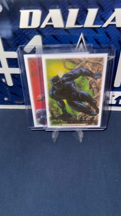 Marvel Skybox Black Panther/Hawkeye ‘Canvas’ card lot! 2 cards total. NRM/M cond!