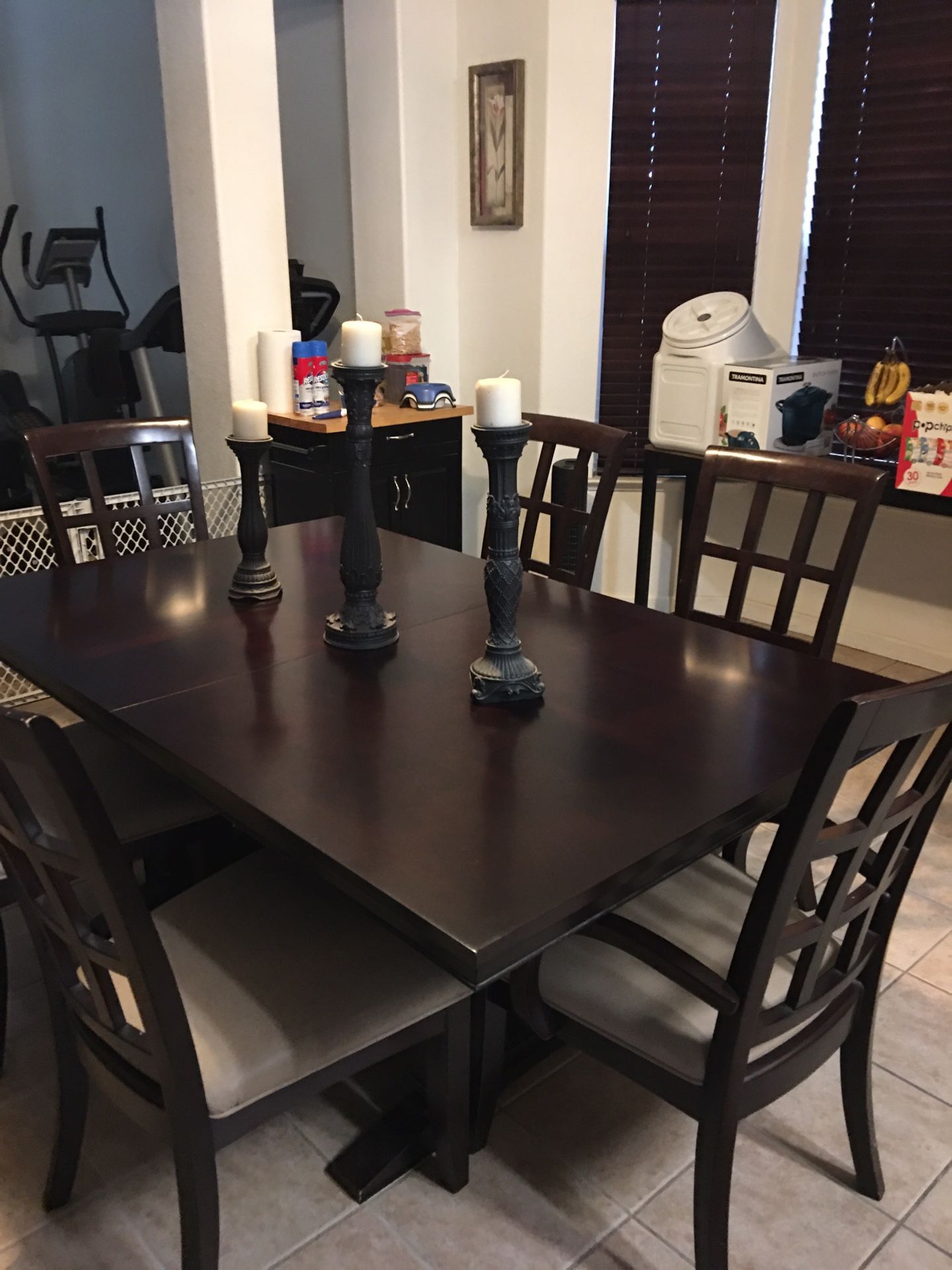 9 piece Dining Room Table with extensions