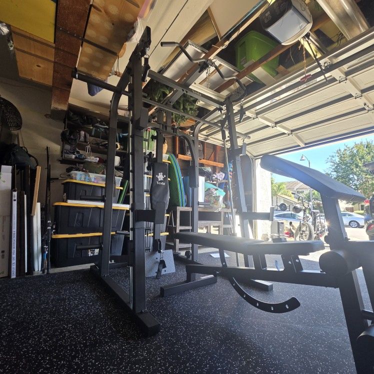 Smith Machine 2001 | Multi-Use Adj Bench | Gym Equipment | Fitness | Squat Rack | Excercise |🔴WEIGHTS AND BARBELL SOLD SEPARATELY 🔴 FREE DELIVERY 🚚