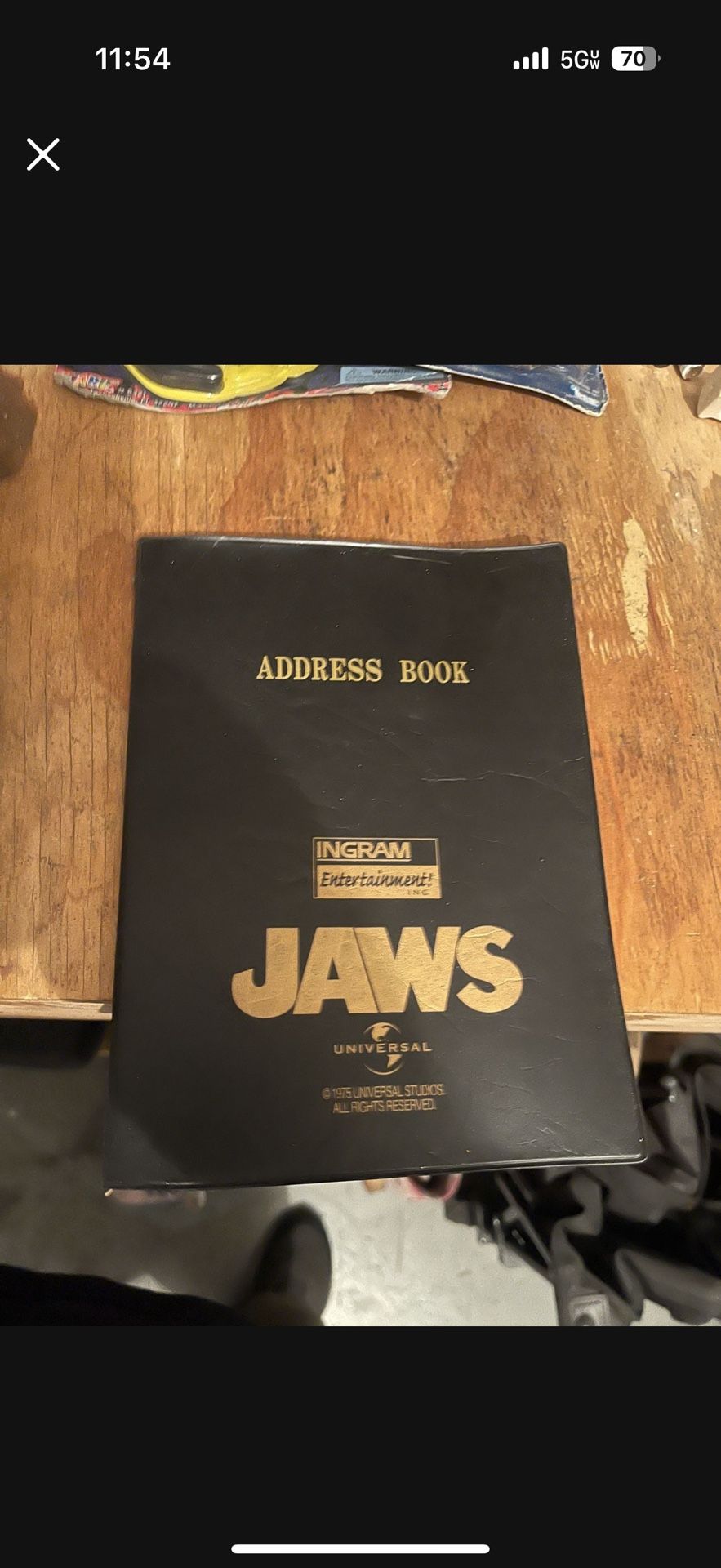 Jaws The Movie, Address Book $20
