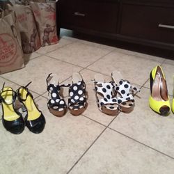 4 Pairs Of Heels Size 7