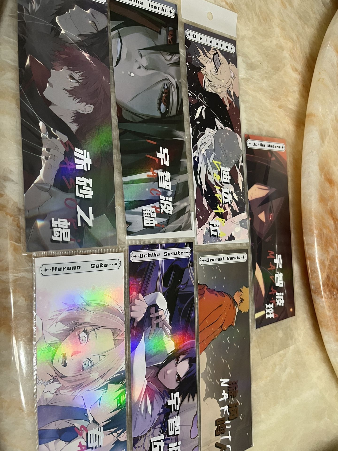 Naruto laser card 7pcs
