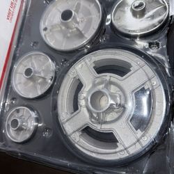 Cooker Hat Set, Surface Gas Stove Burner Caps and Burner Head Replacement Kit (5 pieces) 