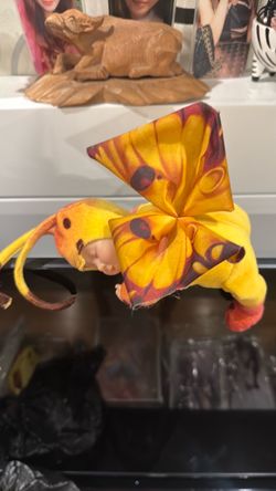 Sleeping Baby Doll in Flower Costume