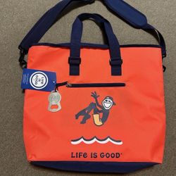 Large Life Is Good Insulated Tote