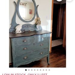 DIY ANTIQUE DRESSER FROM 1950'S WITH KEY