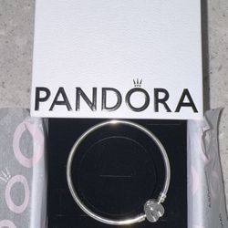 Pandora Heart Bangle For Charm Bracelet 