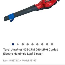 toro electric blower