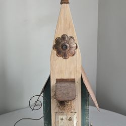 24 in Doorknob Church Bird House with Metal Roof