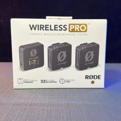 RODE Wireless PRO 2-Person Clip-On Wireless Microphone System/Recorder with Lavaliers (2.4 GHz)
