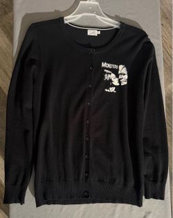 Women’s The Bride of Frankenstein Black Cardigan Sweater