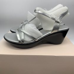 Caressa  strappy wedges sandals