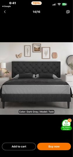 King headboard/footboard w/wood slats