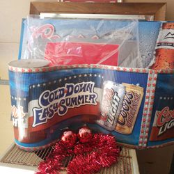 Coors Light Banner And Ornaments 