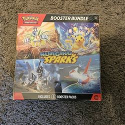 Pokémon TCG Surging Sparks Booster Bundle Brand New Sealed 6 Packs Pikachu ex Stellar Tera