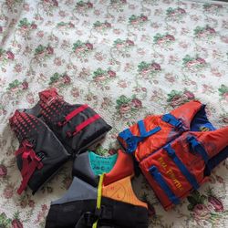 Three life jackets. Separately—$20 each.We can negotiate the price.