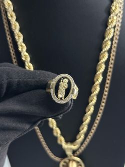 14kt Gold San Judas Ring / Anillo de San Judas En Oro 14kt