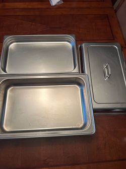 Stainless  Steel chafing Dishes  4pcs set ) 7 Chafing Fuel  Cans