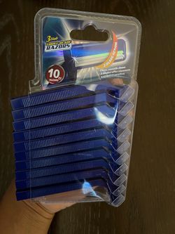 10 pack TRIPLE BLADE razors