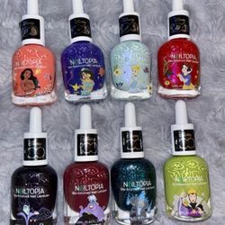 Disney 100 Nailtopia Nail Polish; Set of 8 - Princess/Villian Collection