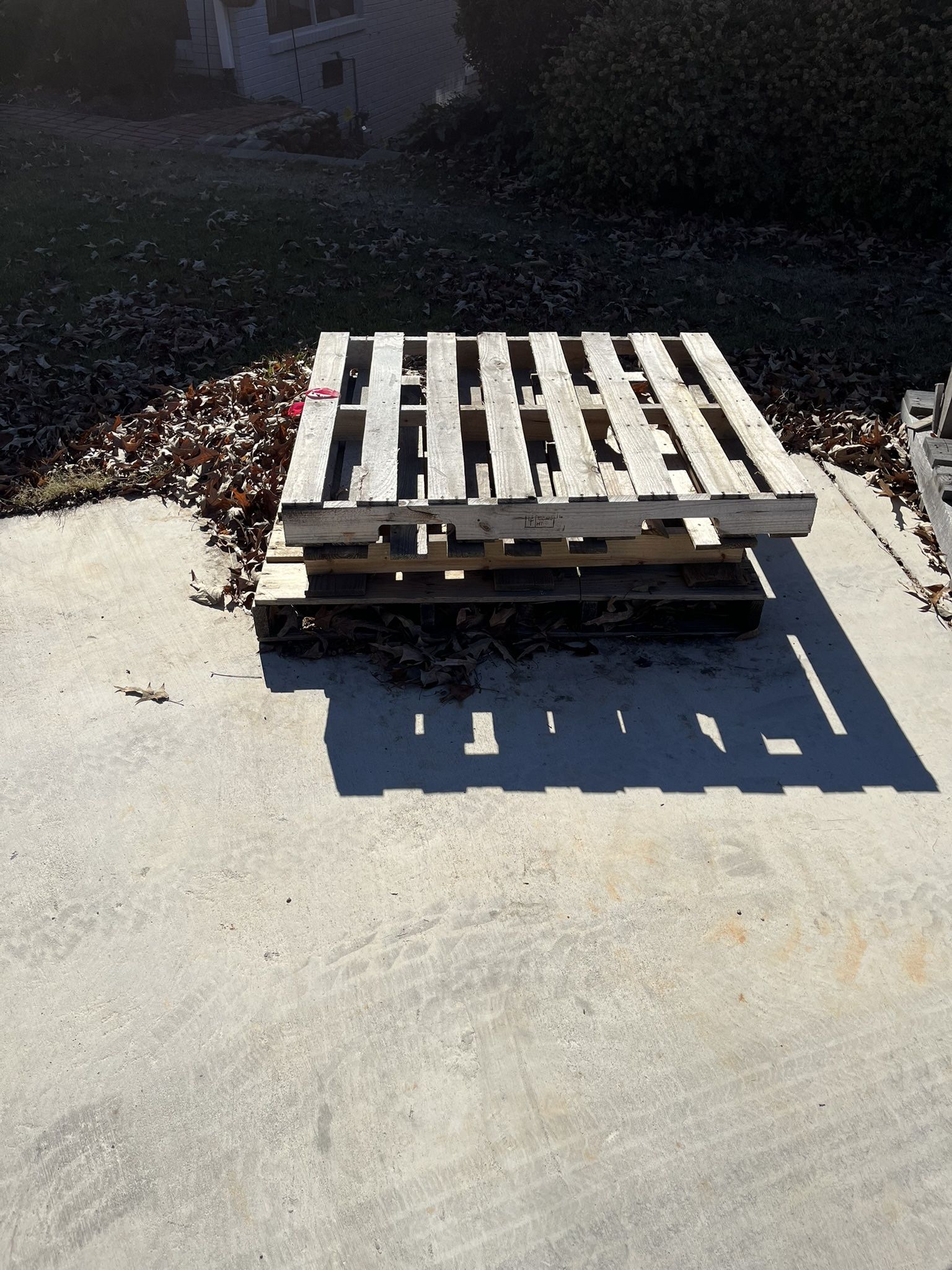 FREE - 3 Wooden Pallets