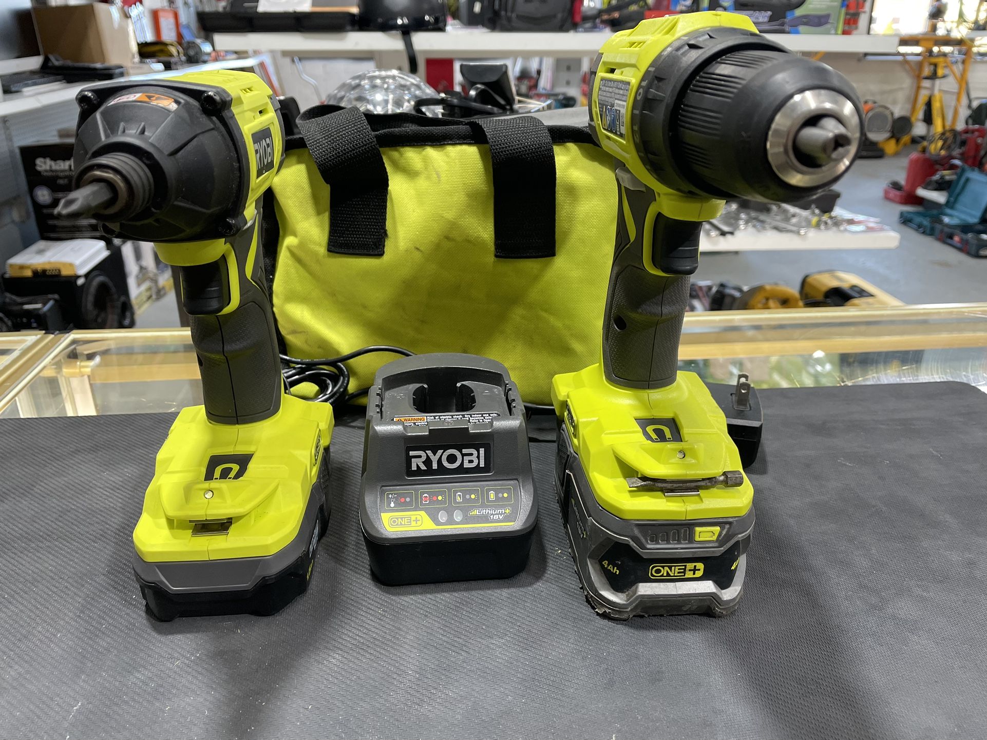 Ryobi Drill Set With Batteries & Charger