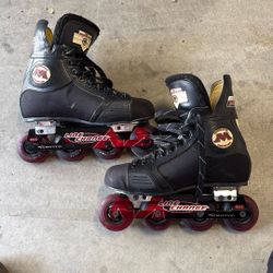 Motiv With Line Change Wheels Made In USA Rollerblades Size 9.5-10
