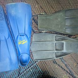 Aqua Lung Rocket Fins & Sub Aquatec Scuba Snorkel Fins