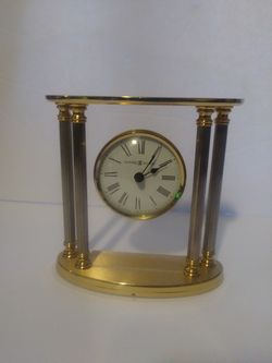 Howard Miller New Orleans Brass Table Clock 645-217