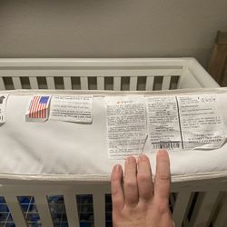 Naturepedic Organic Crib Mattress With Wipe Clean Waterproof Cover- Gently Used