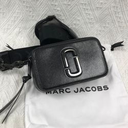 Marc Jacobs Colorblock Snapshot Crossbody bag   Black
