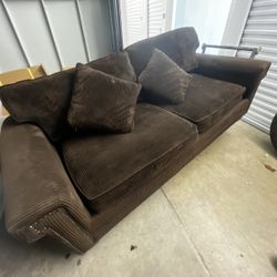 2 Set Brown Couch 