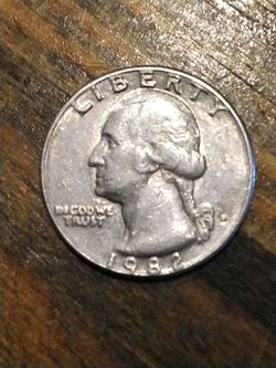 1982 D Double Die  Very Rare