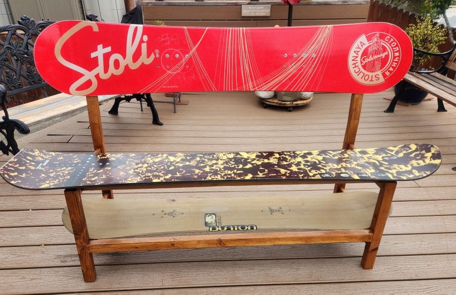 Snowboard Bench With Shoe Rack
