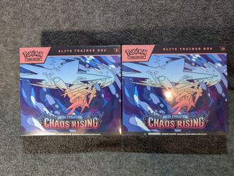 2x Pokemon Chaos Rising Elite Trainer Box Factory Sealed ETB