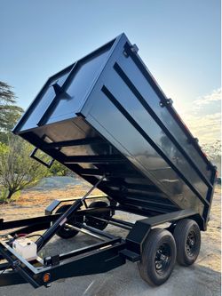 New 12ft Long Hydraulic Dump Trailer