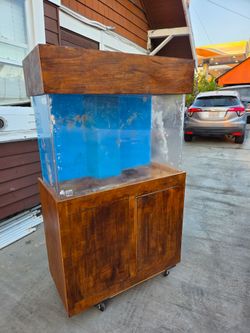 Acrylic aquarium with stand and canopy