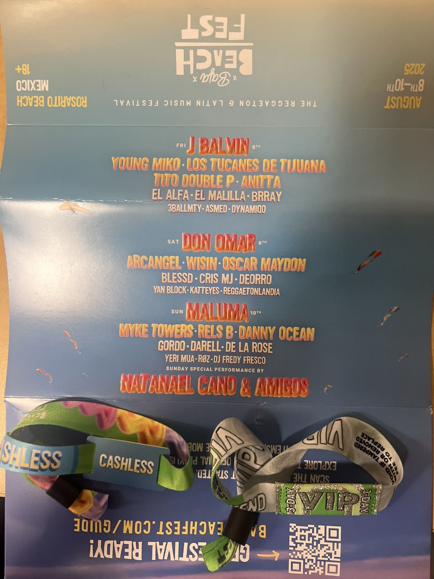 BAJA BEACH FEST 2025 VIP WRISTBAND