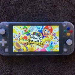 NINTENDO SWITCH LITE with CLEAR CASING + 120 SWITCH GAMES 