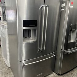 Stainless Steel KitchenAid French Door Fridge 27 Cubic Feet 