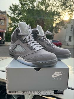 Jordan 5 wolf grey size 10