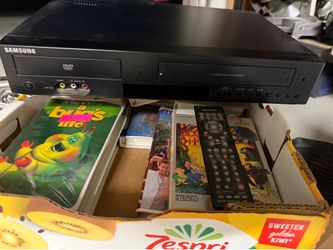 Samsung  VCR VHS DVD with remote and VHS TAPES