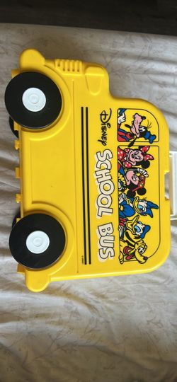 Disney School Bus Plastic Lunch Box