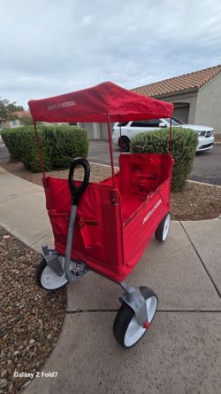 RADIO FLYER FOLDING WAGON / STROLLER WITH CANOPY