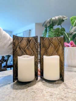 Set of 2 Wall candle sconces