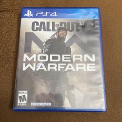 PS4 Call Of Duty Modern Warfare