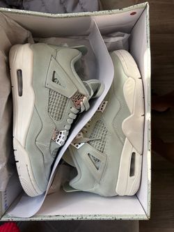 Lime green Retro 4 Jordans
